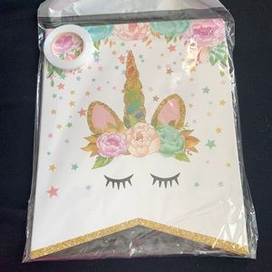 Unicorn Happy Birthday Banner 🦄